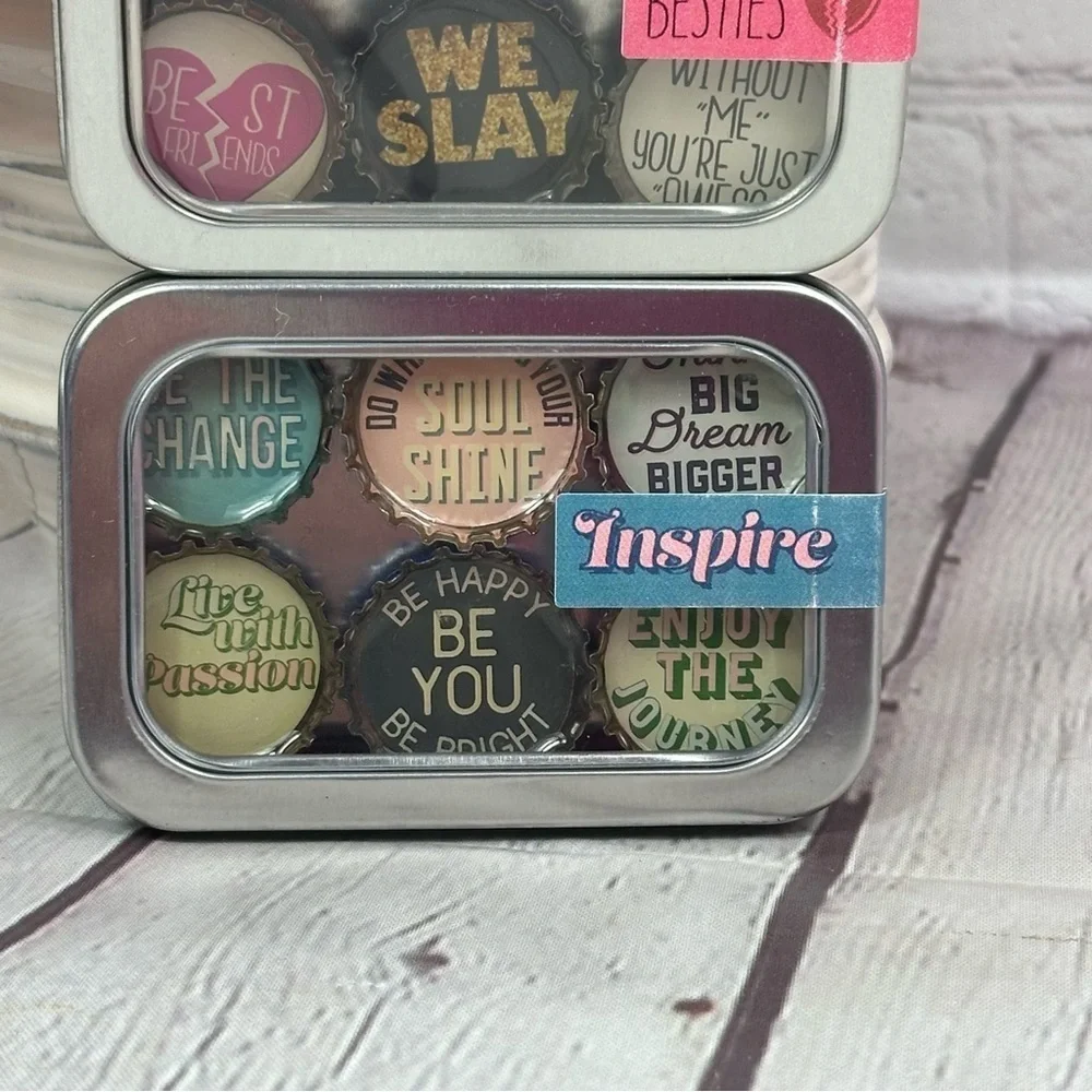 NWT boutique Kate's Magnets Set besties and inspire